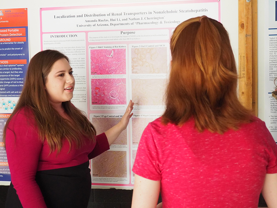 The KEYS Research Showcase allows interns to present their work to a variety of audiences. Credit: Robert Meares
