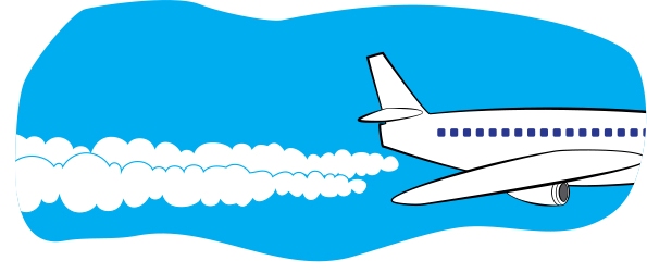 It takes a while for the water vapor in an airplane’s exhaust to condense into a visible contrail. So there’s a gap between the plane and the contrail.