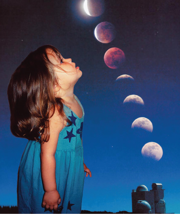 Gracie Hewitt wonders why the Moon turns red.