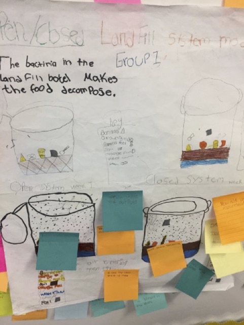 Group model of open and closed landfill bottle systems for 2–3 weeks.
