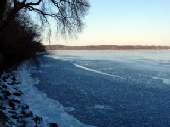 Lake Mendota frozen