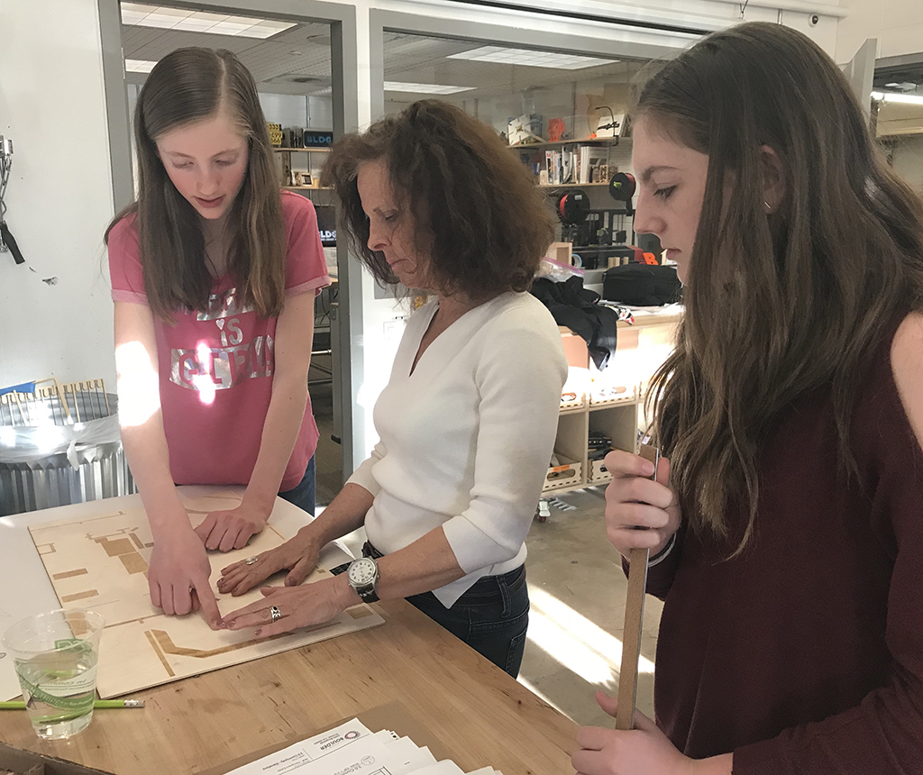 Community mentors who are blind or visually impaired test youth-designed products, including a tactile story and a laser-engraved museum map, and provide feedback to youth designers.