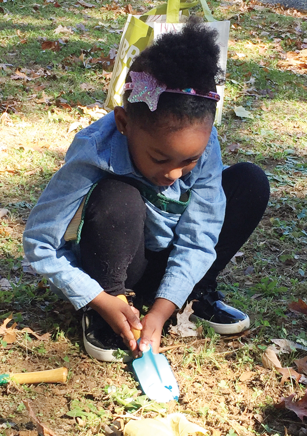 girl digging