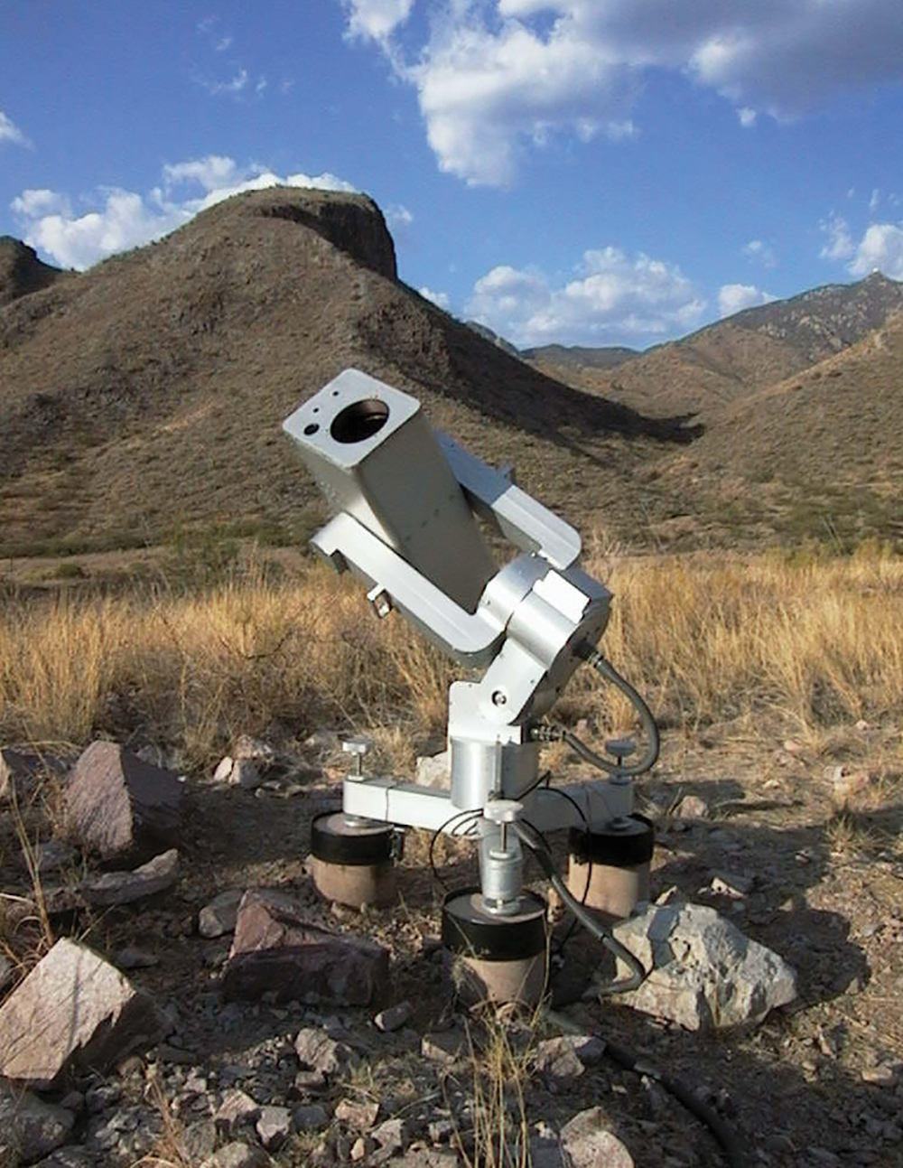 One of several MicroObservatory robotic telescopes used by YouthAstroNet participants. Location: Fred Lawrence Whipple Observatory, Arizona.
