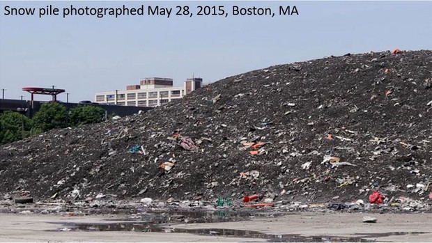 Snow pile in Boston March 2015 