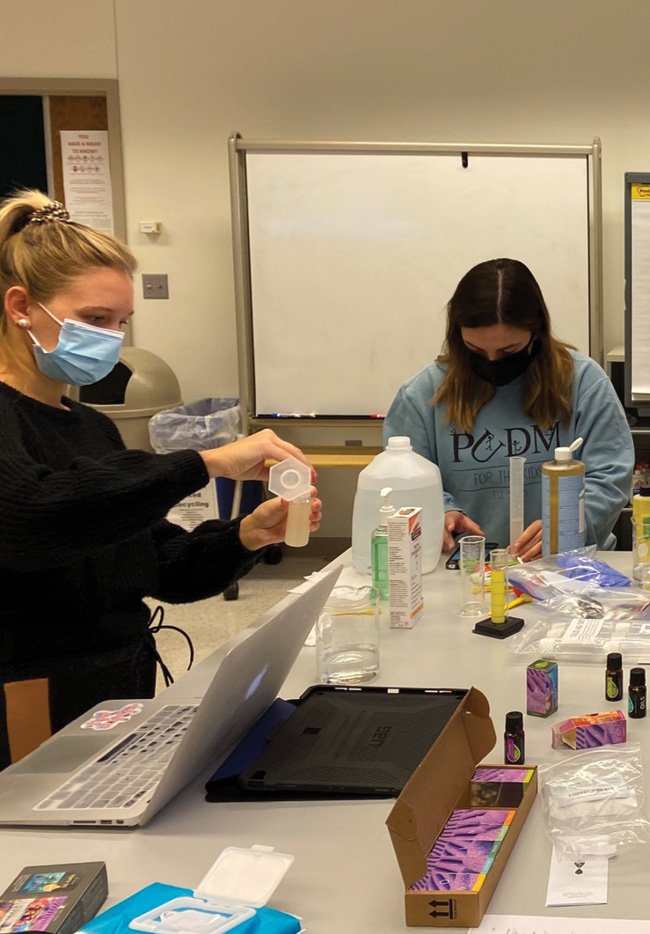 Preservice teachers explore soap making