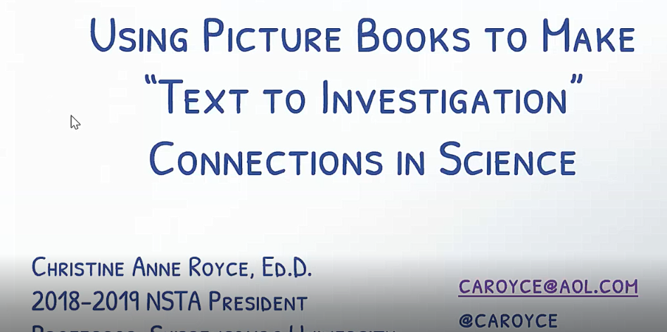 Using Picture Books to Make “Text to Investigation” Connections in Science