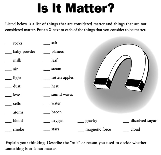 Is It Matter? Probe.