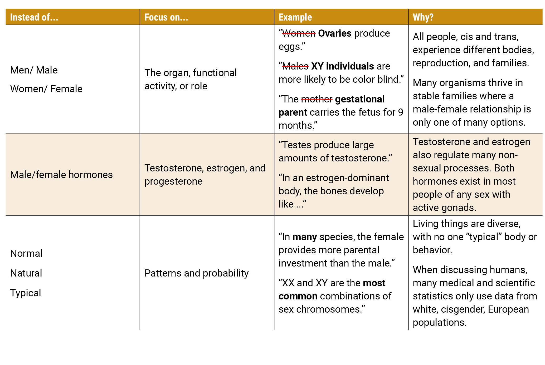 Building Continuity in Gendered Language.