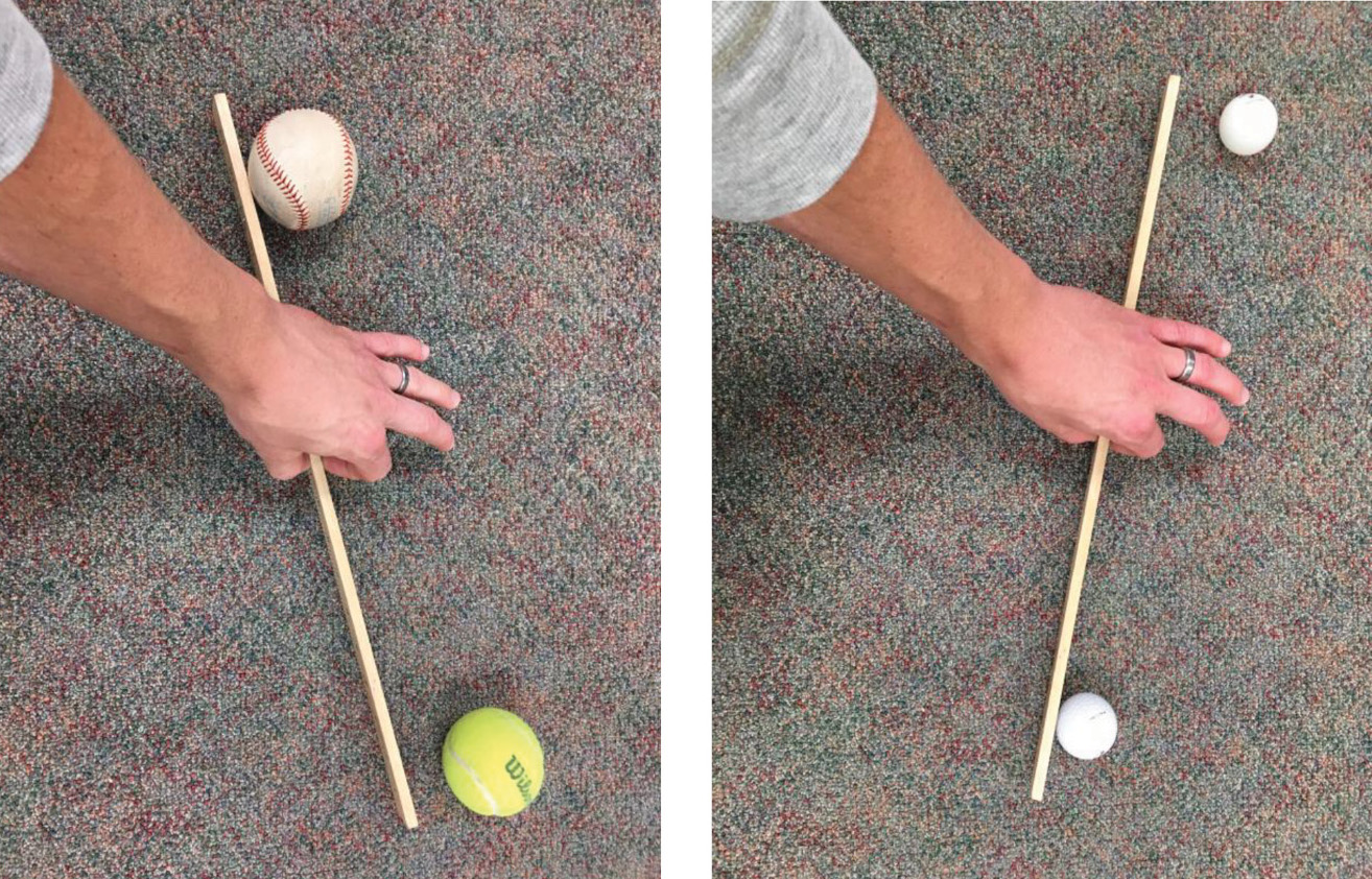 Newton’s First Law The meterstick demonstration showed students how the heavier mass object delays its start while the light object is pushed forward by the force of the meter sick.