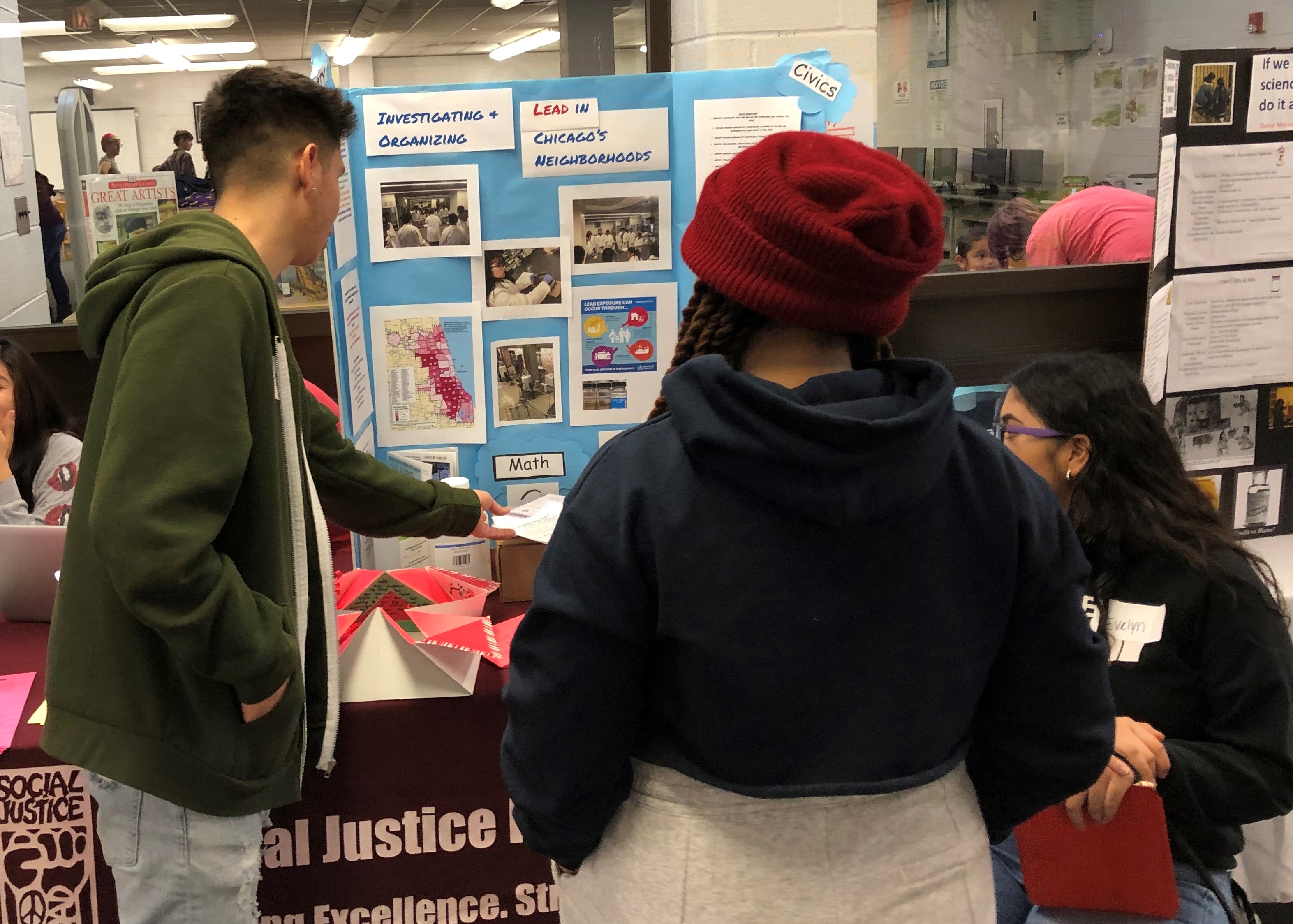 Figure 9. SOJO students presenting on their community work on lead in water