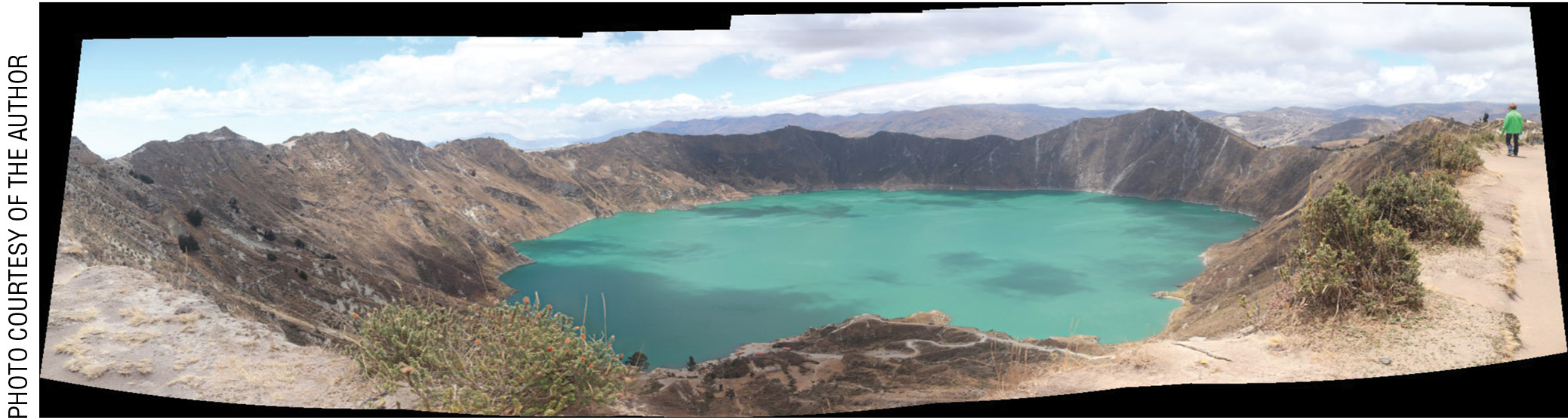 Quilotoa—a flooded caldera in Ecuador. 