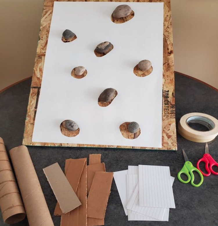 Materials for sledding hill designs.