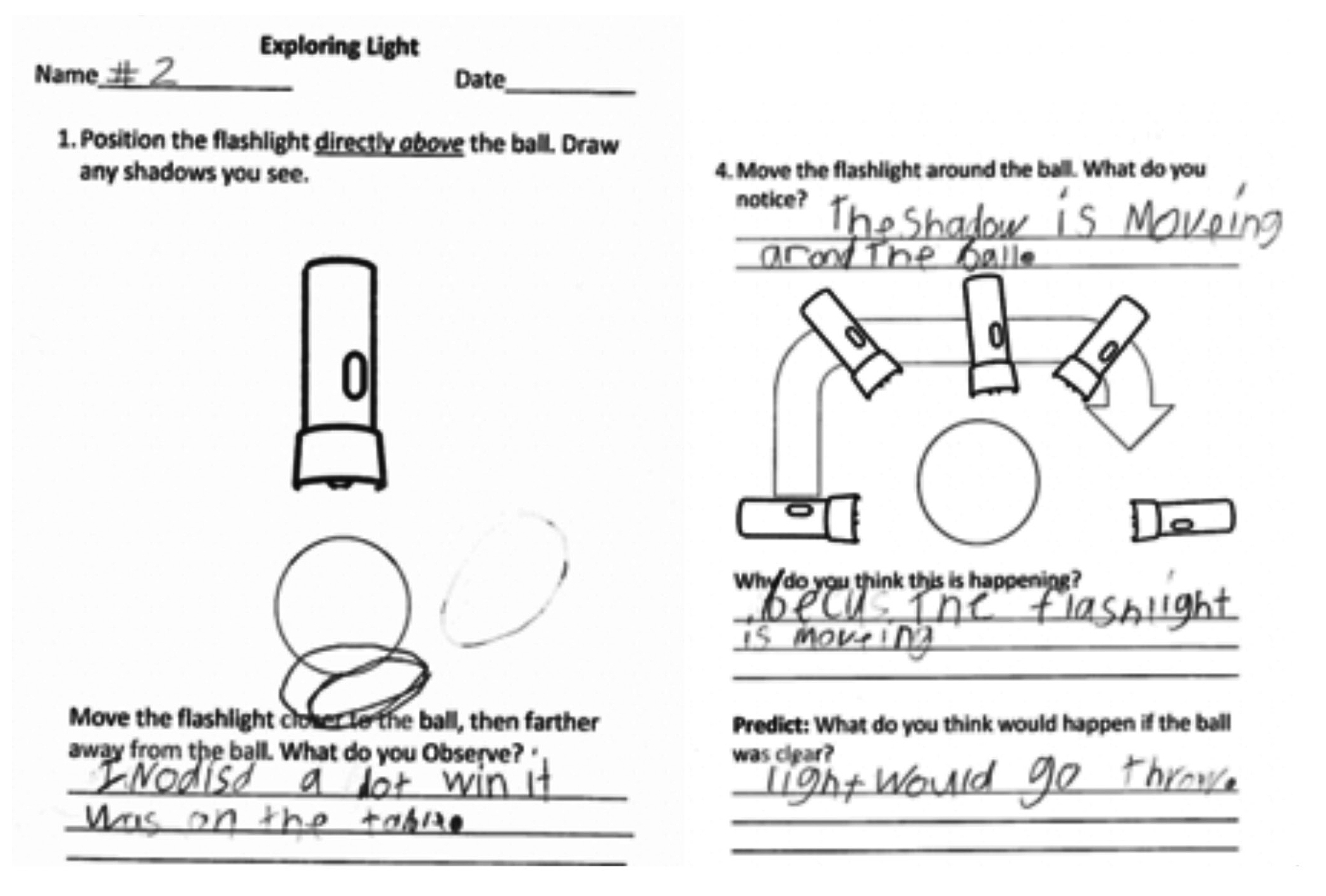 Exploring light data sheet.