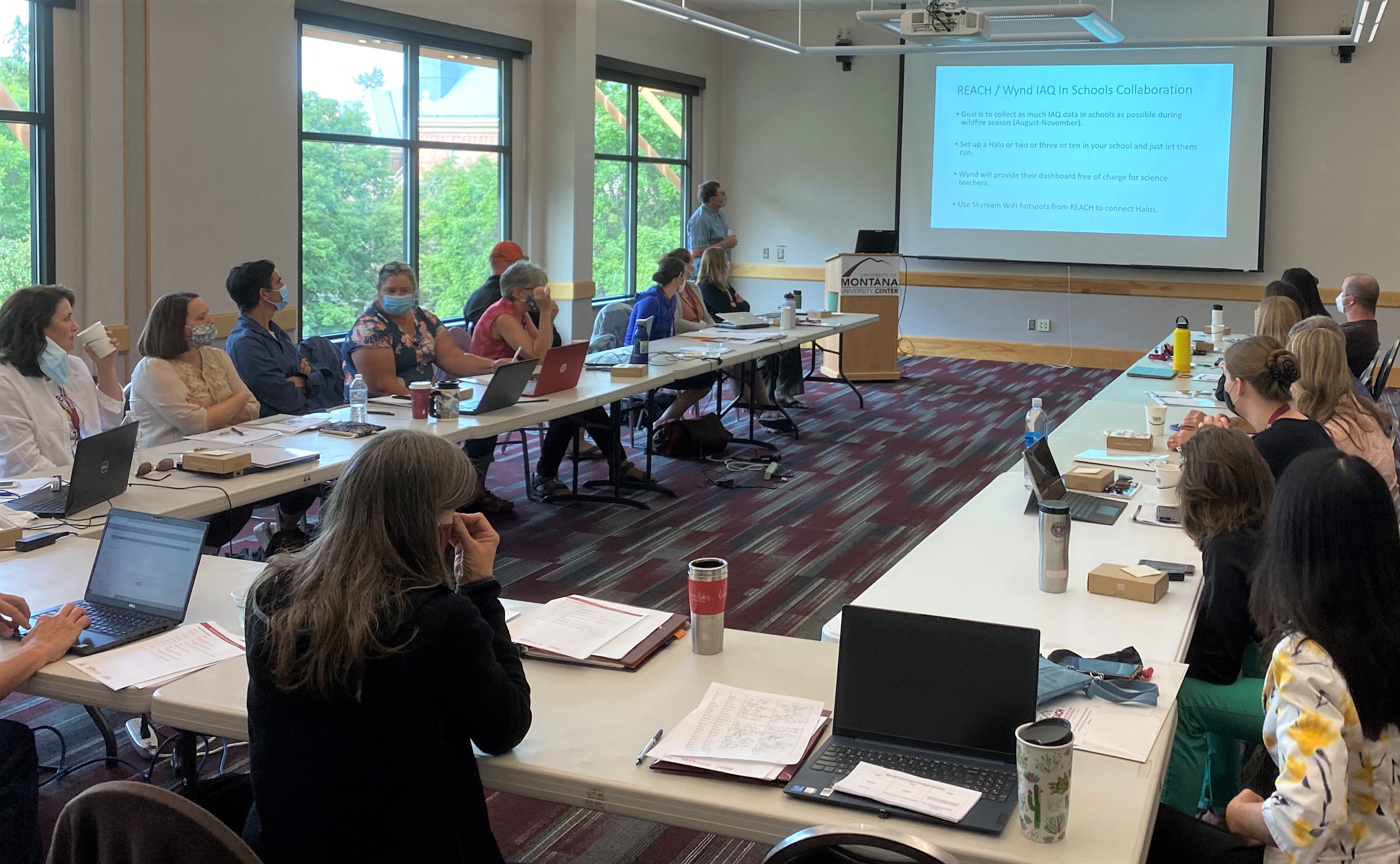 Teachers participating in 2021 REACH Summer Teacher Workshop at the University of Montana 