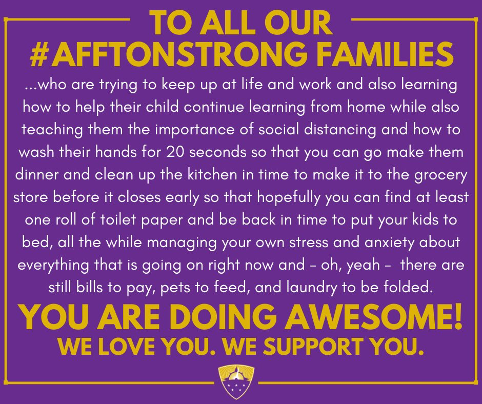 Figure 2, Image posted to Facebook by ISP partner, Affton School District, demonstrating the need for emotional support for teachers and families.