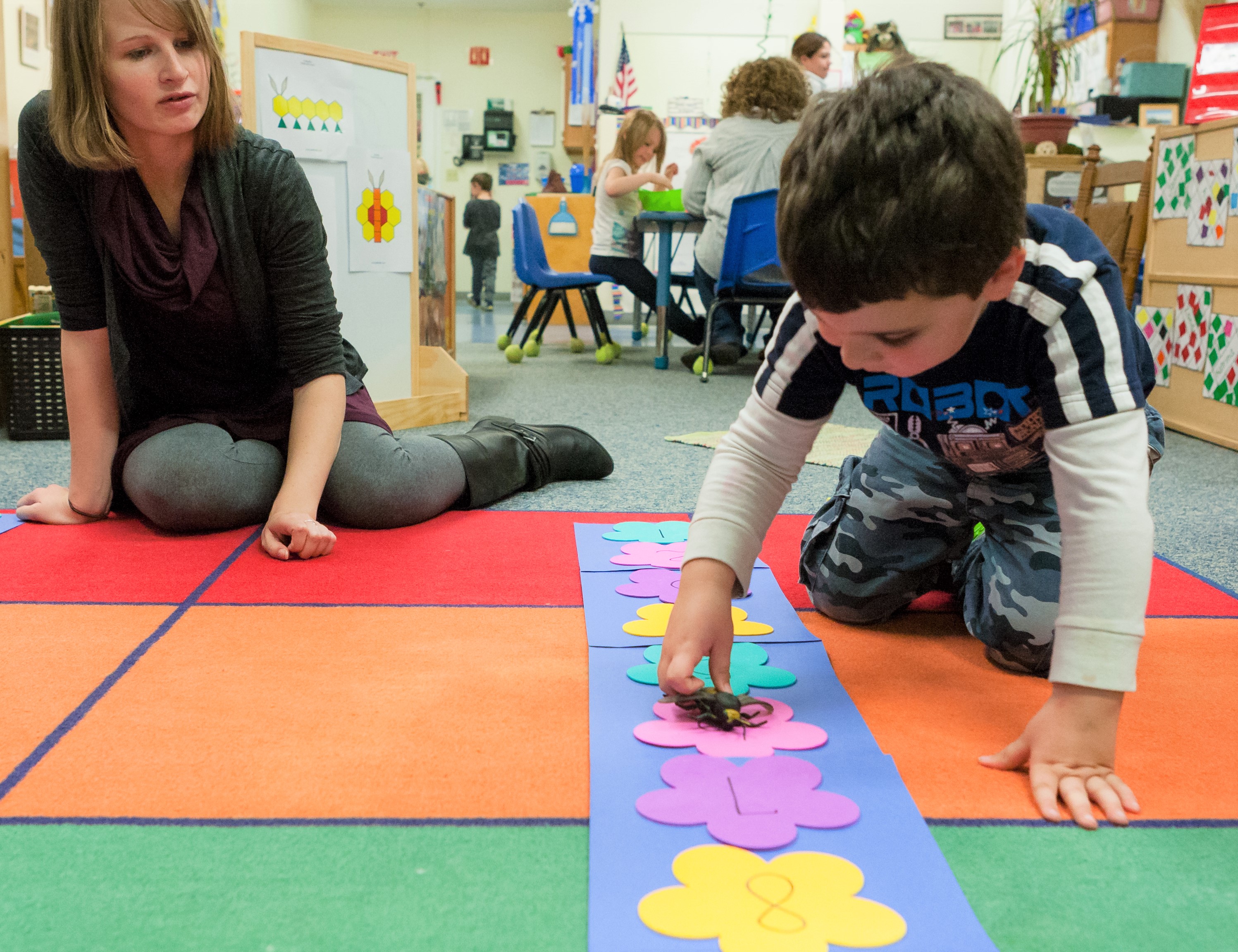 Classroom butterfly path