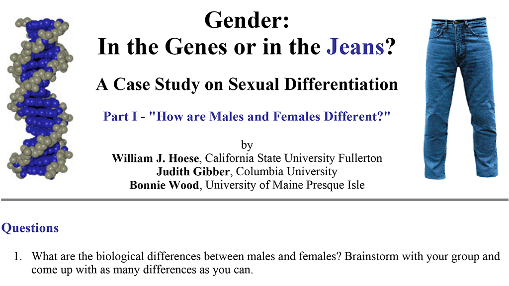 Gender: In the Genes or in the Jeans?