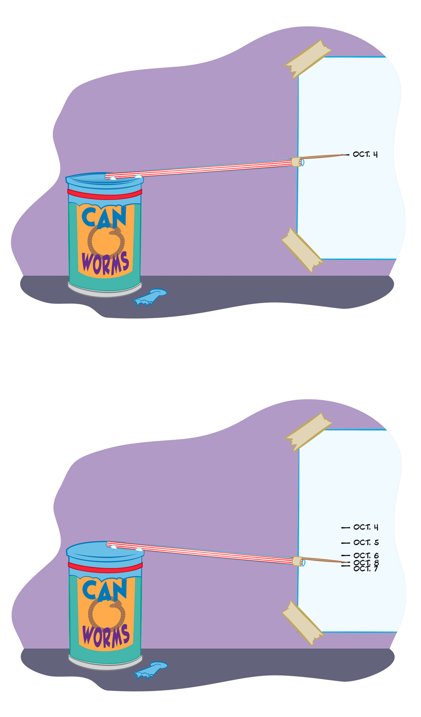 The position of the pointer can be marked on the paper.