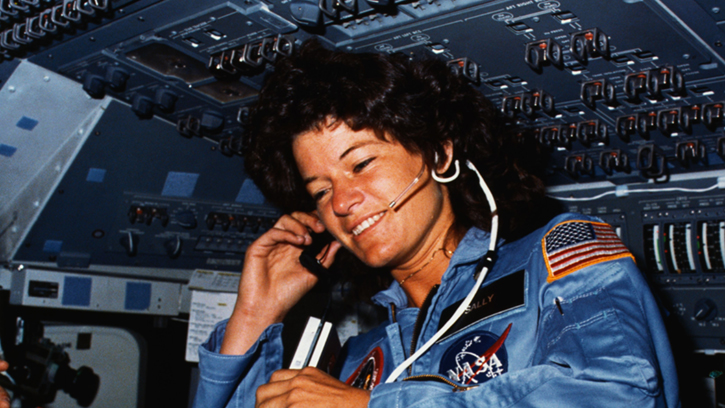 Figure 6. Sally Ride, the first American woman astronaut.