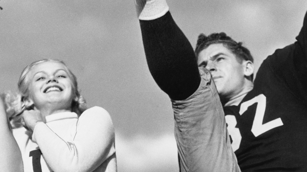 The Cheerleader and the Football Player
