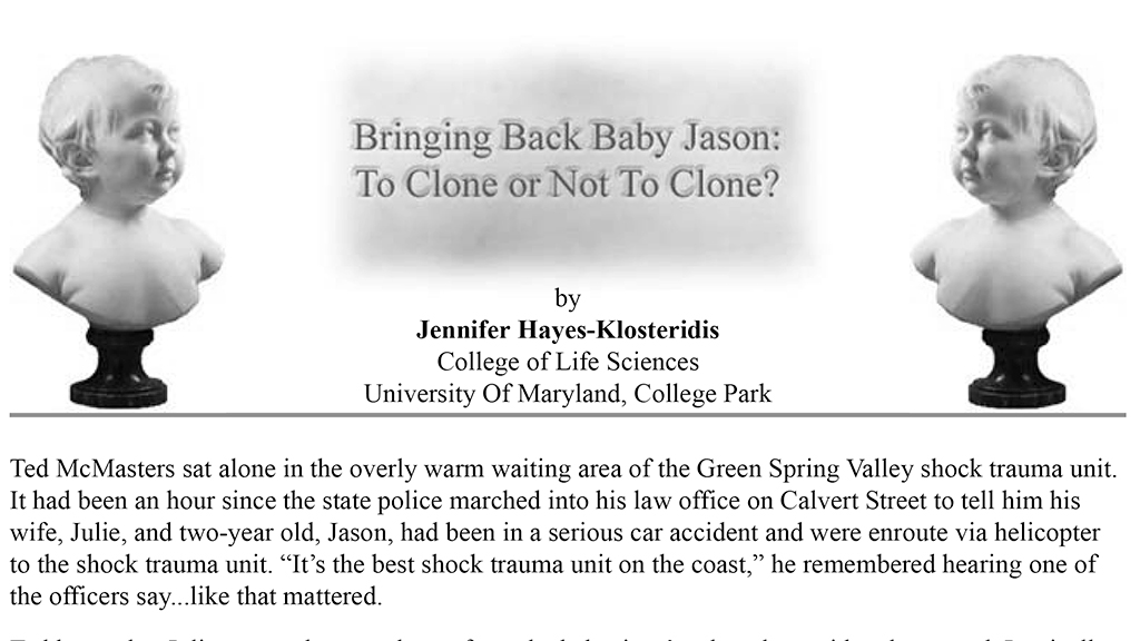 Bringing Back Baby Jason