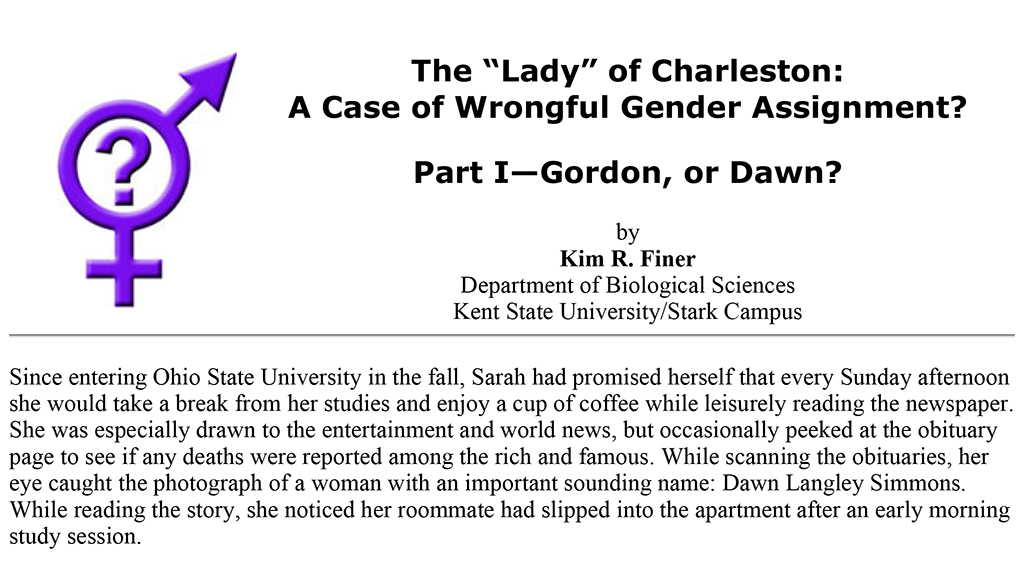 The Lady of Charleston?