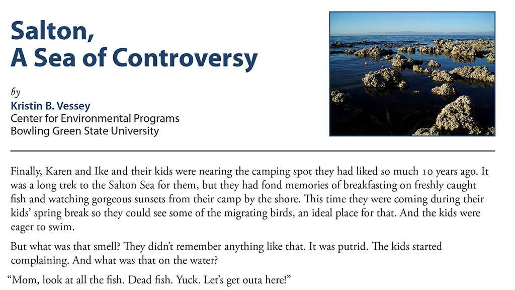 Salton, A Sea of Controversy