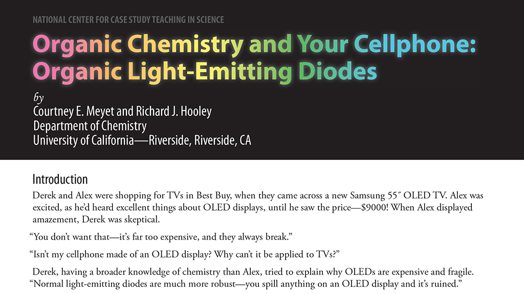 Organic Chemistry and Your Cellphone