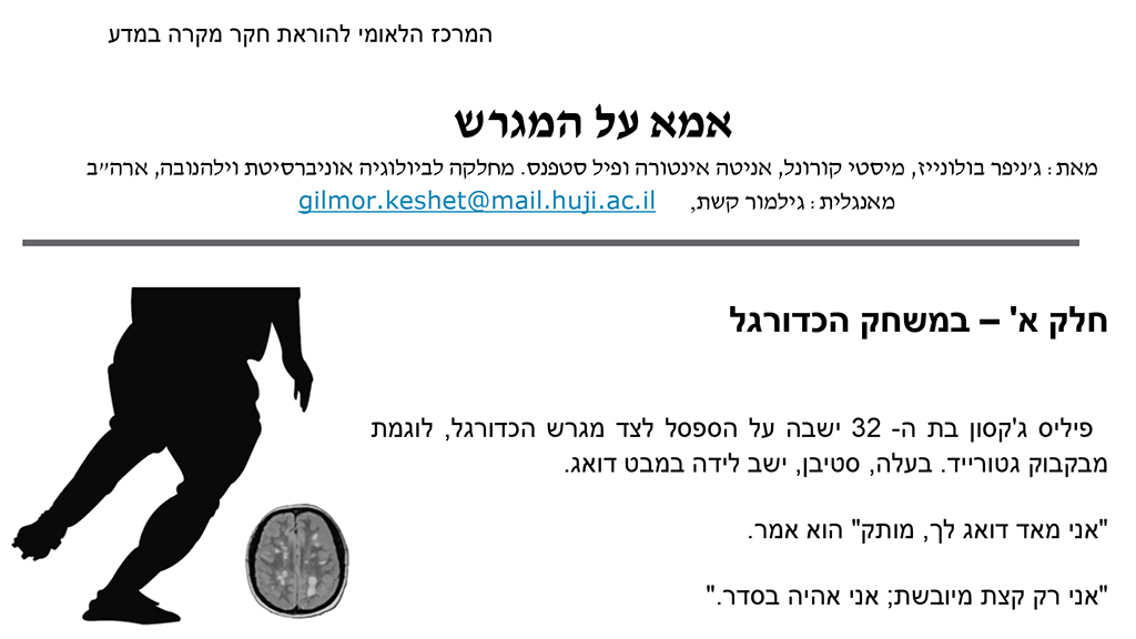 The Soccer Mom: Hebrew Translation
