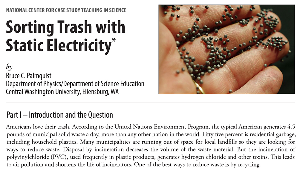Sorting Trash with Static Electricity