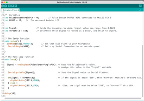 GettingStartedProject from PulseSensor Example Code.