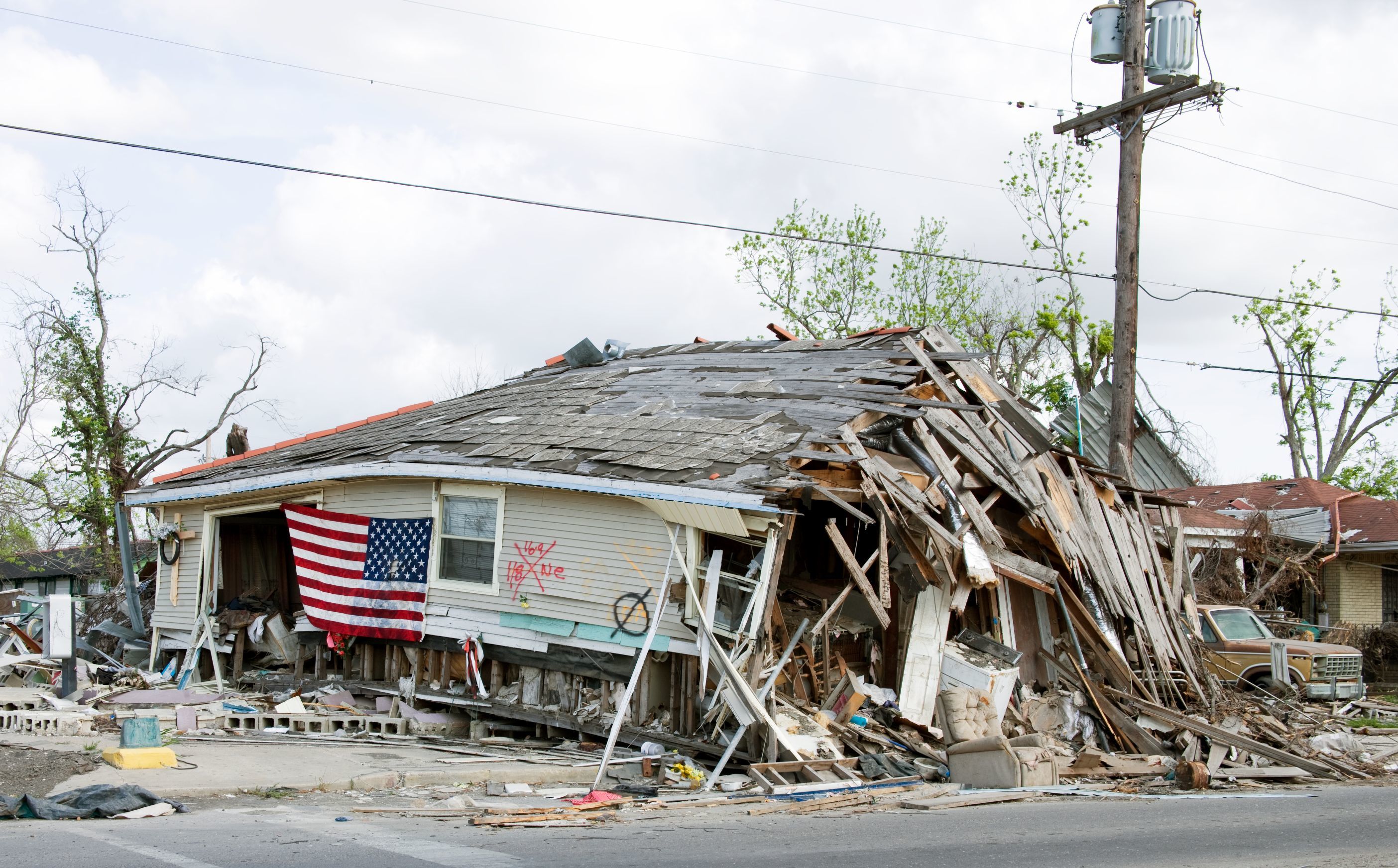 hurricane damage New Orleans