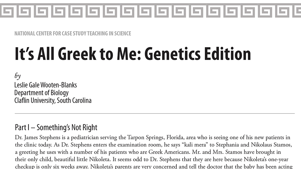 It’s All Greek to Me: Genetics Edition
