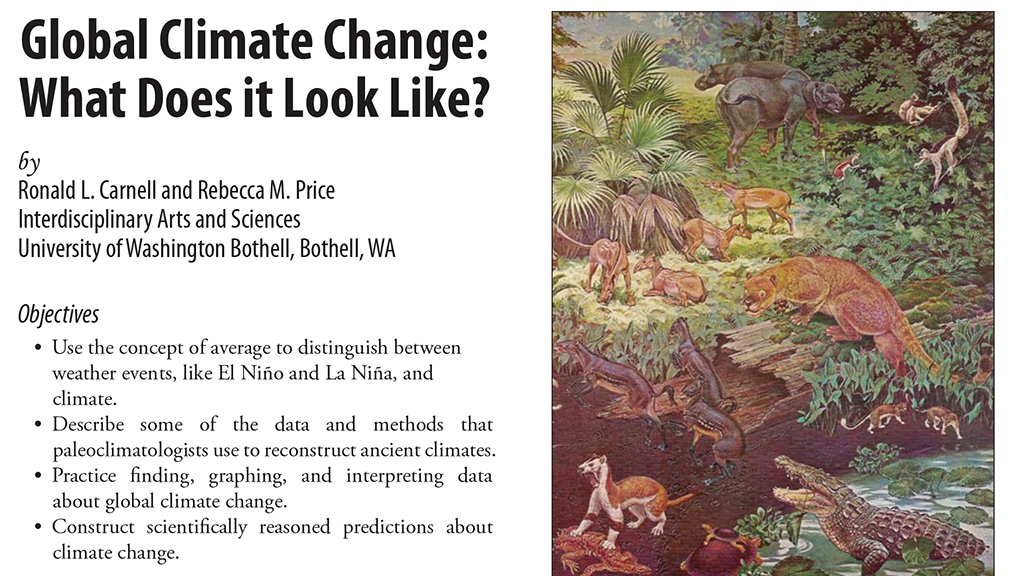 Global Climate Change: What Does it Look Like?