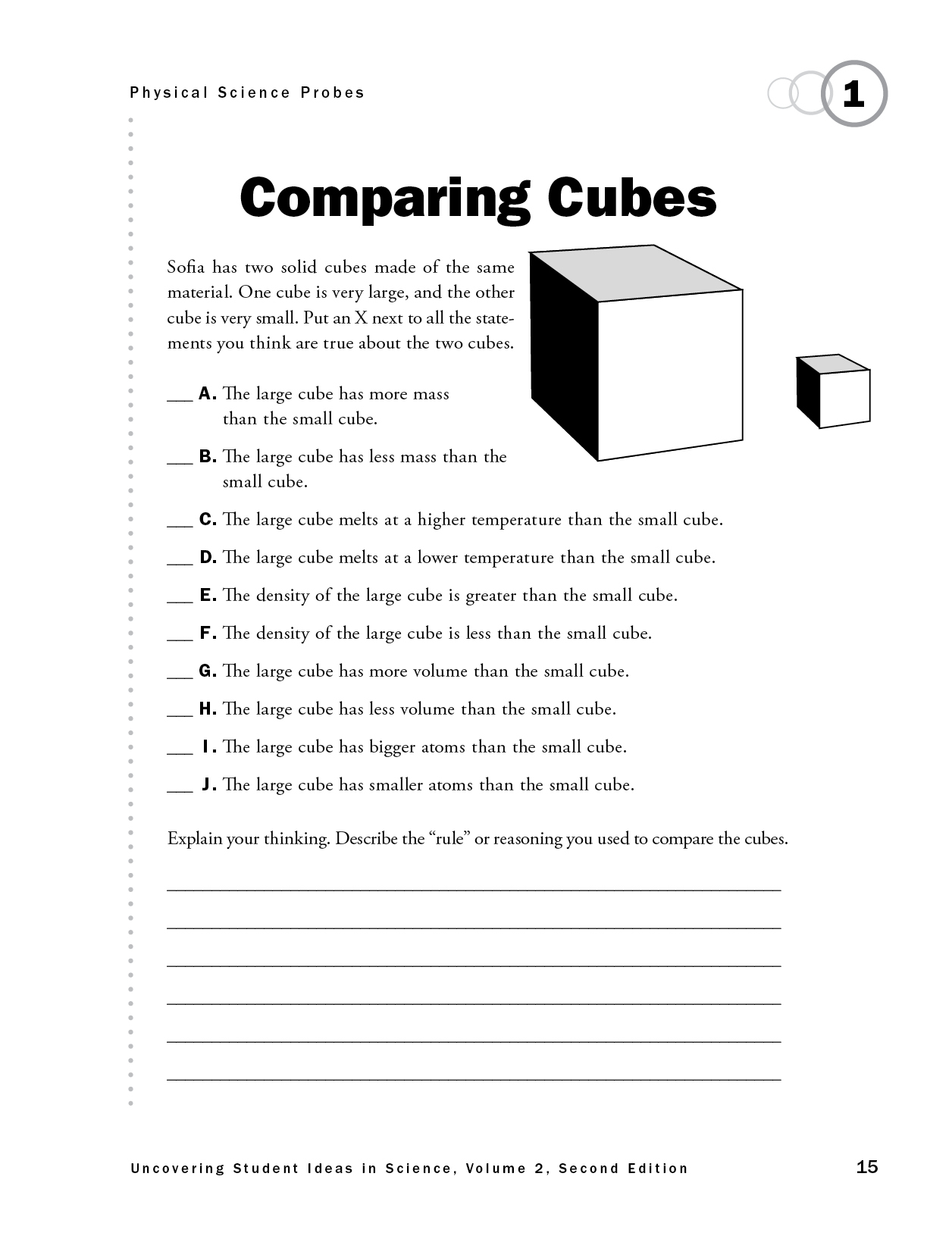 Comparing Cubes