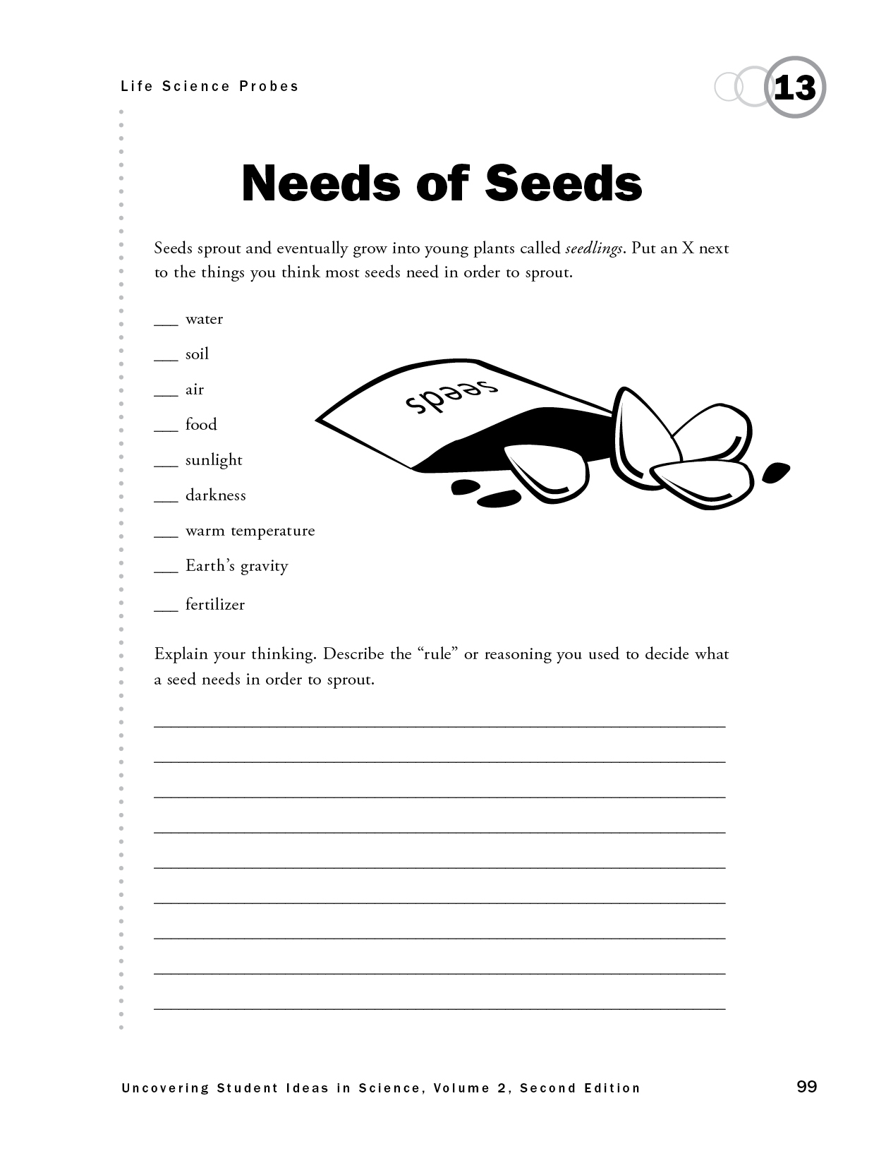 Needs of Seeds