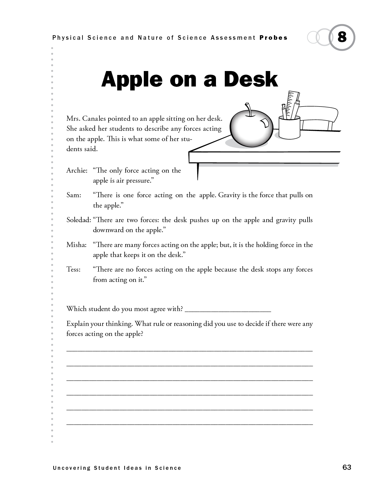 Apple on a Desk