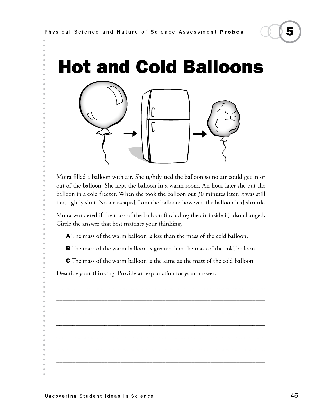 Hot and Cold Balloons