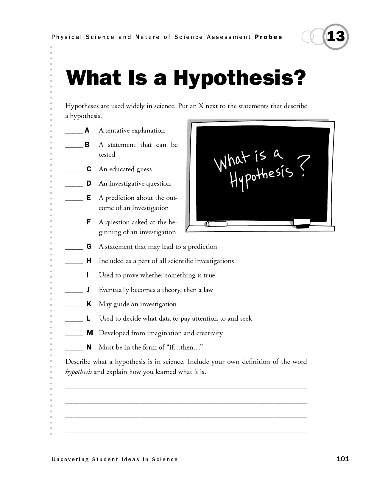 Hypothesis Lesson Plan Middle School