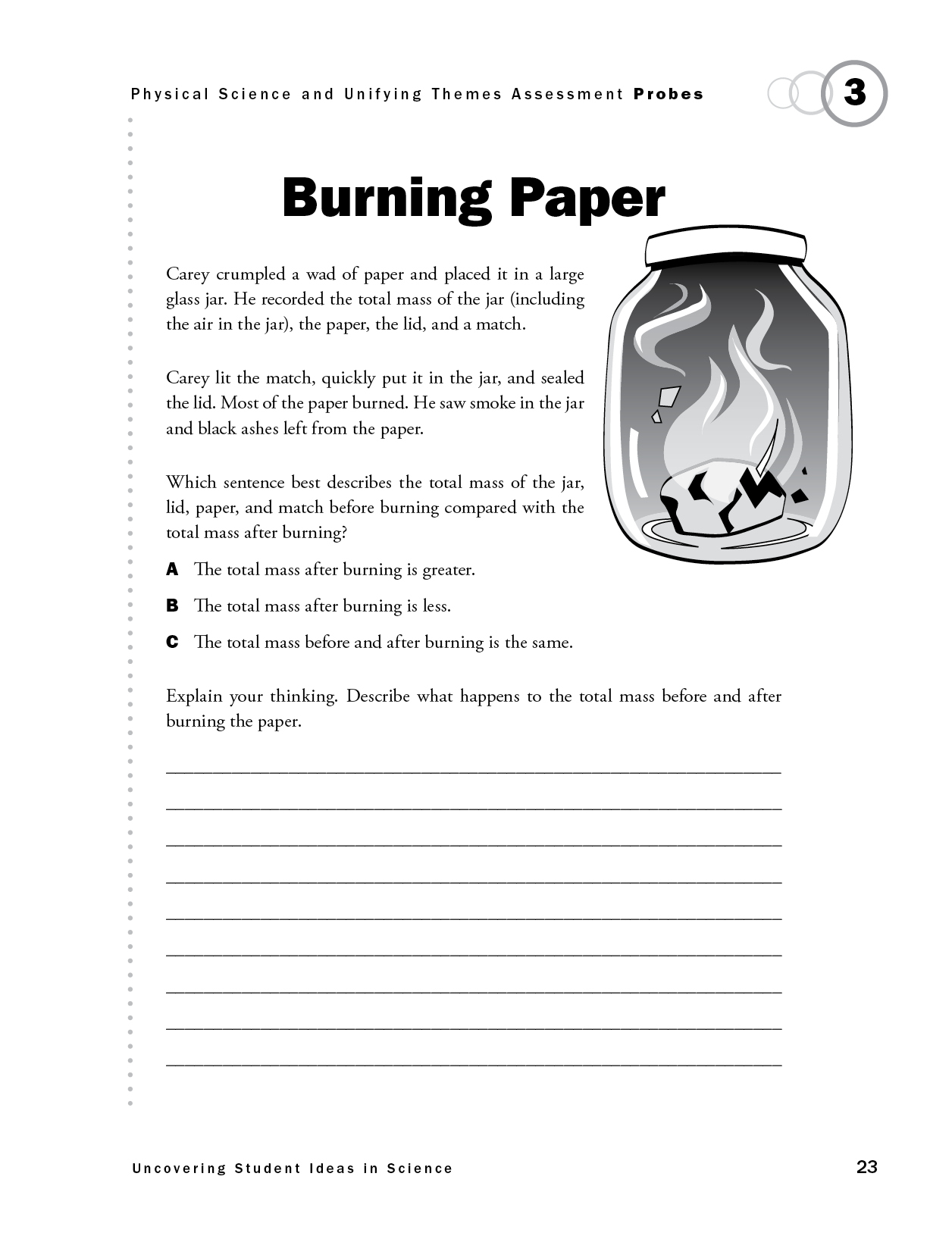 Burning Paper