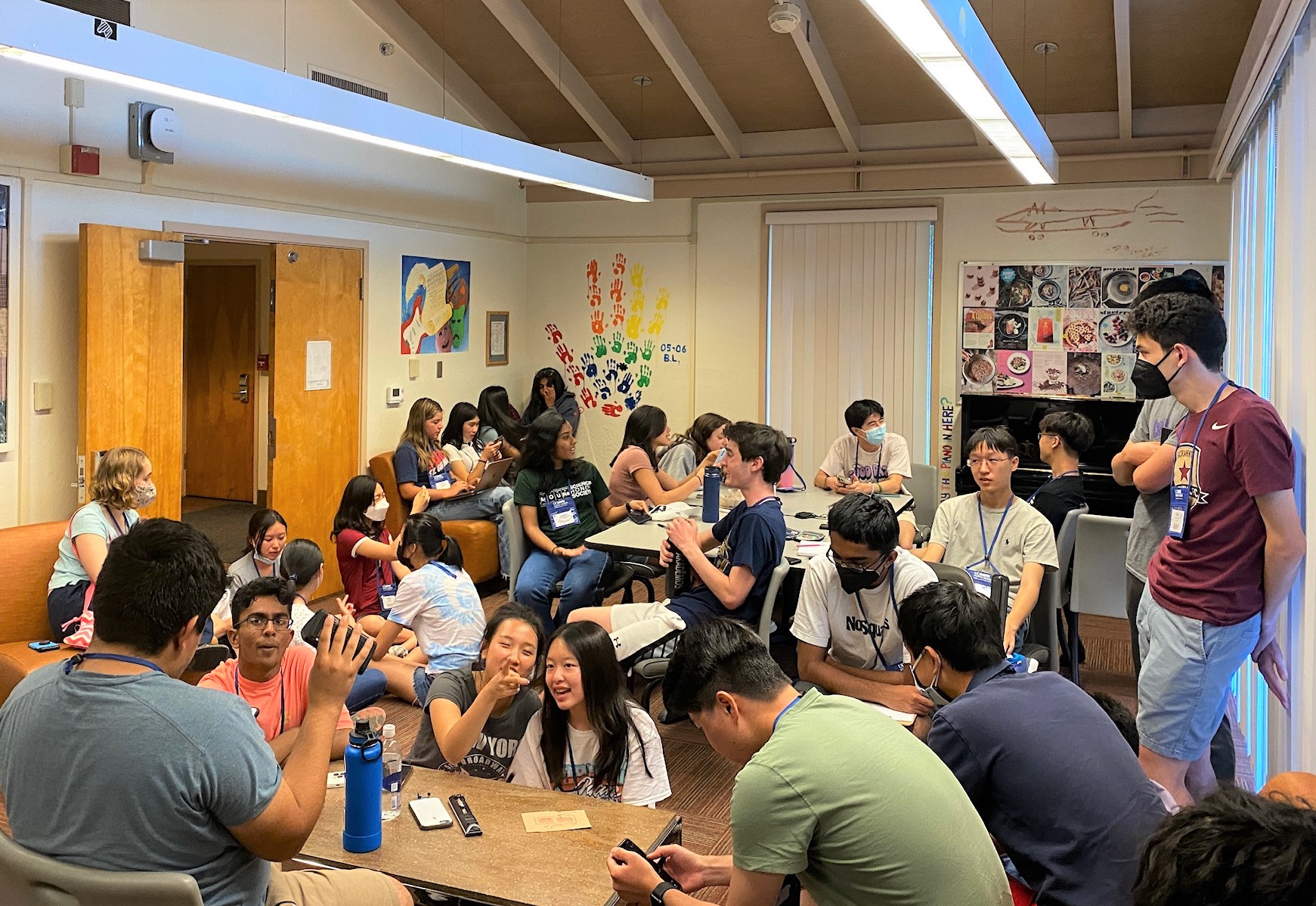 YSP participants gather before breaking into small group meetings