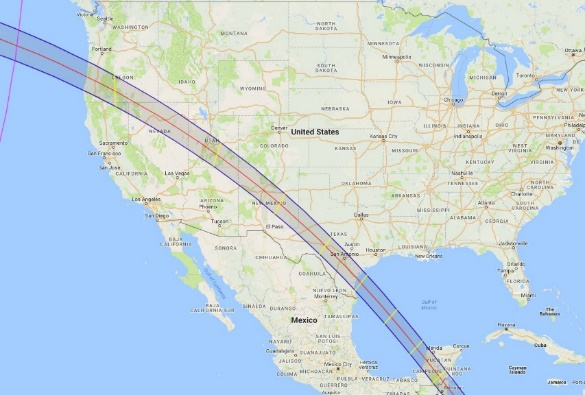 October 14, 2023: Partial eclipse visible everywhere in North America, with annular eclipse observed along narrow path  