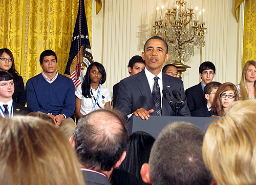 Pres. Obama speaks at White House Science Fair