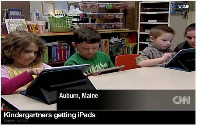 students using ipads