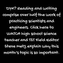 graphic inviting readers to listen to TST Field Editor Steve Metz introduce the February 2015 issue of TST