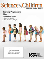 Cover of NSTA journal "Science and Children" Summer 2015 issue