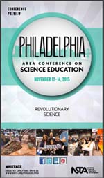 Program Preview cover for the NSTA 2015 Area Conference on Science Education in Philadelphia, PA