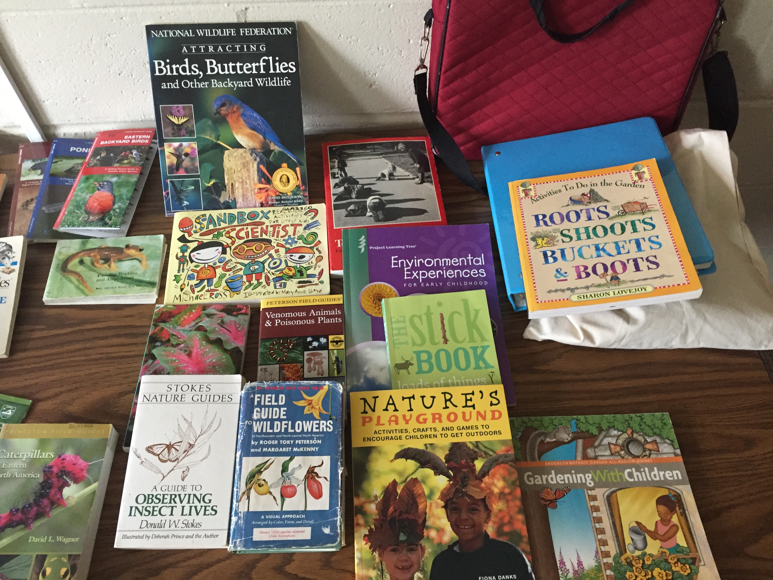 Books for outdoor learning.