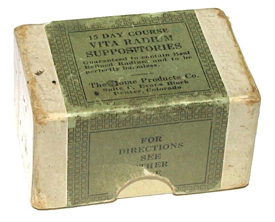 Radium Suppositories